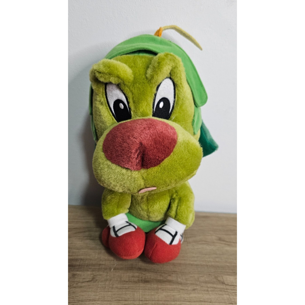 K-9 Marvin Martian Green Dog Plush Baby Looney Tunes Six Flags Stuffed Toy